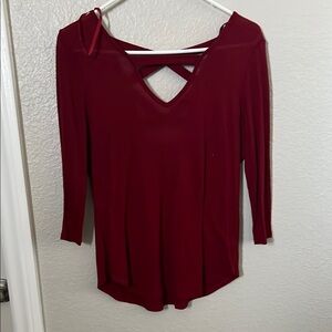 Elegant Red Women's Top